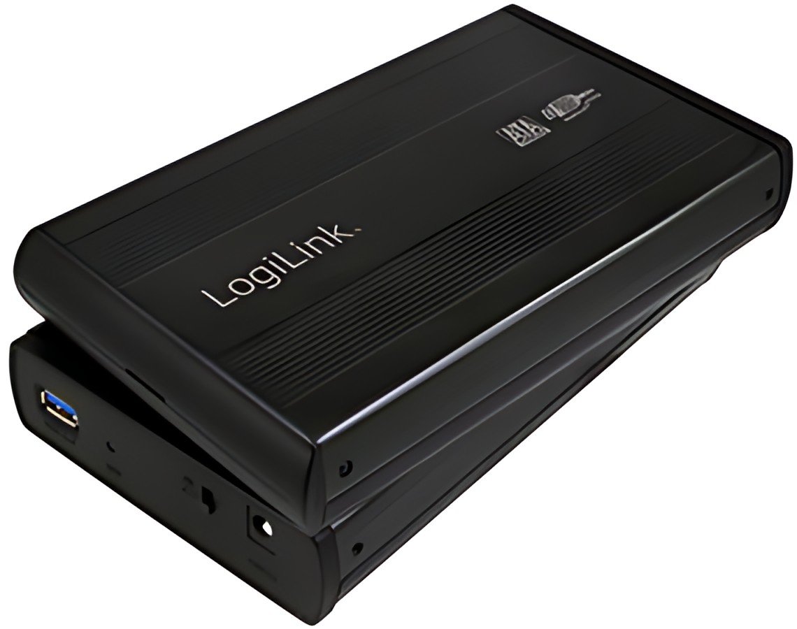 LogiLink Boîtier pour disque dur SATA 3,5", USB 3.0, noir