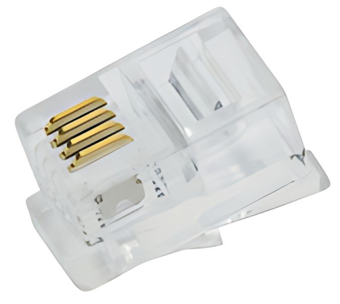 LogiLink Connecteur RJ10 pour câble plat, non blindé