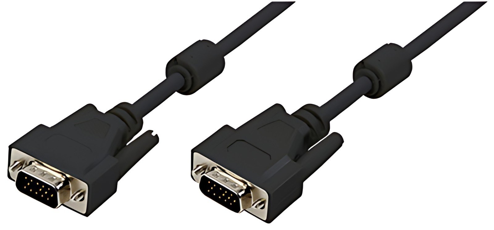 LogiLink Câble VGA pour moniteur, mâle - mâle, noir, 15 m