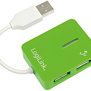 LogiLink Hub USB 2.0 Smile, 4 ports, vert