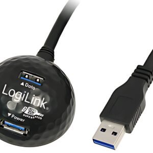 LogiLink Station d'accueil USB 3.0, 2 ports, avec fonction