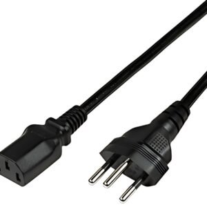 LogiLink Câble d'alimentation Suisse, 1,8 m, noir
