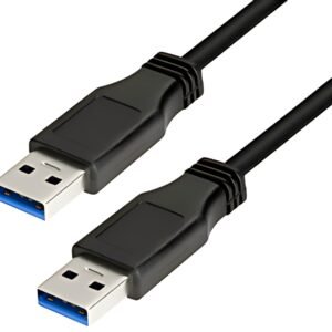 LogiLink Câble USB 3.0, USB-A - USB-A mâle, 3 m, noir