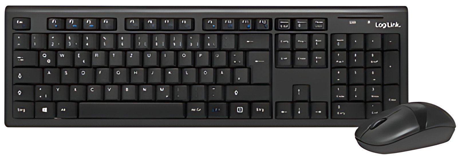 LogiLink Kit Bureau , sans câbles, 66 canaux, noir