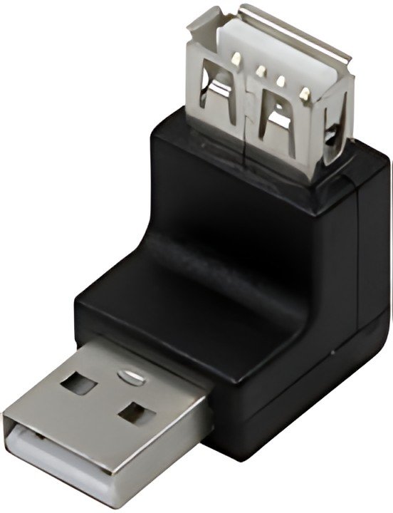 LogiLink Adaptateur USB 2.0, USB-A mâle- femelle, 270 degrés