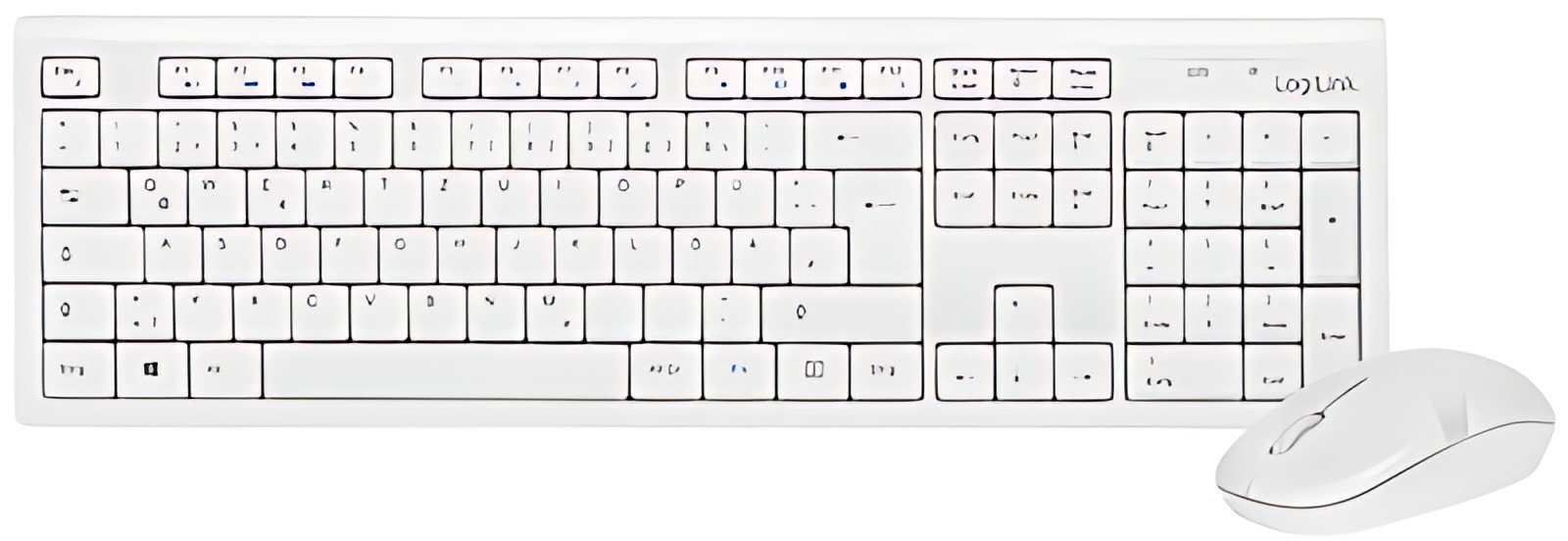 LogiLink Desktop Set, sans fil, 66 canaux, blanc
