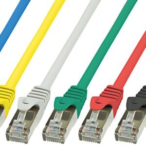LogiLink câble Patch, Cat. 5e, SF/UTP, 0,5 m, gris, gaine en