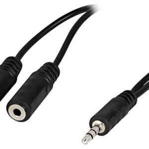 LogiLink Câble audio, jack mâle - 2x jack femelle