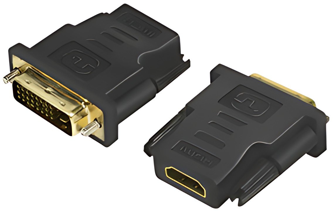 LogiLink Adaptateur HDMI mâle - DVI-D femelle 24+1, noir