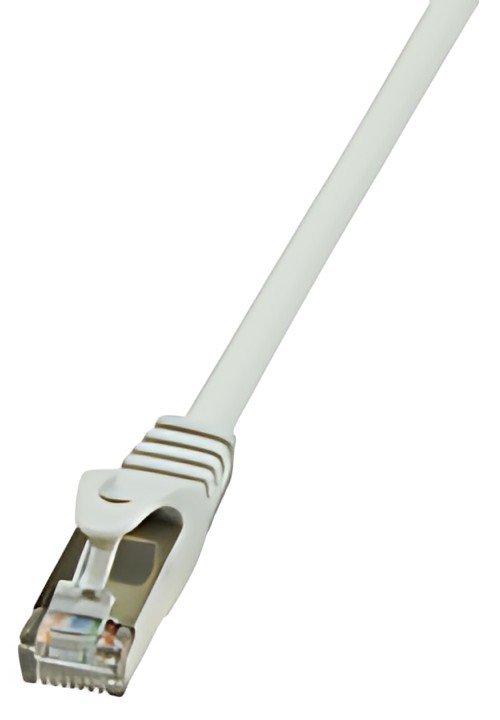 LogiLink Câble Patch, Cat. 5e, F/UTP, 10 m, gris, gaine en