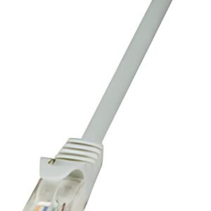 LogiLink Câble patch, Cat. 5e, U/UTP, 20 m, gris, gaine en