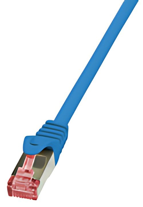 LogiLink Câble patch, Cat. 6, S/FTP, 0,25m, bleu