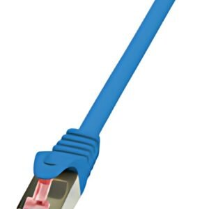 LogiLink Câble patch, Cat. 6, S/FTP, 0,5m, bleu