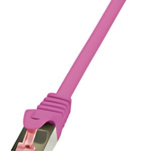 LogiLink Câble patch, Cat. 6, S/FTP, 1 m, rose