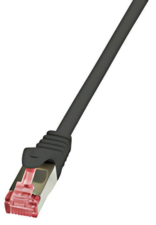 LogiLink Câble patch, Cat. 6, S/FTP, 7,5 m, noir