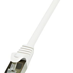 LogiLink Câble patch, cat. 6, F/UTP, 0,25 m, blanc