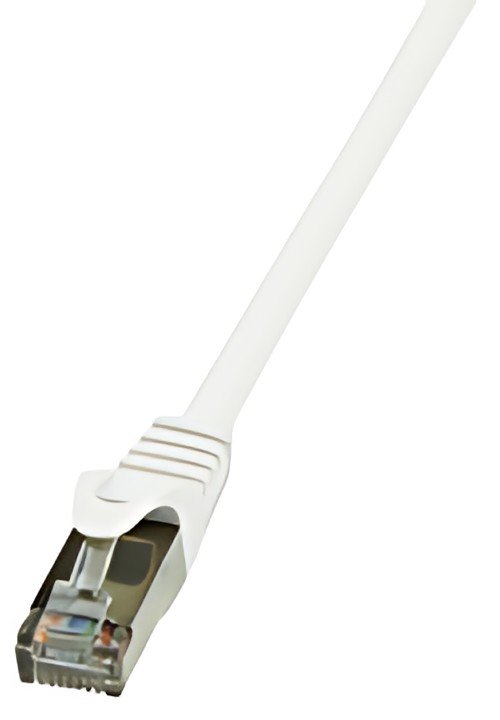 LogiLink Câble patch, cat. 6, F/UTP, 0,25 m, blanc