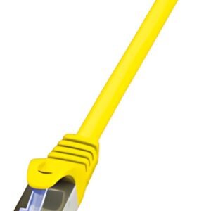 LogiLink Câble patch, Cat. 6A, S/FTP, 0,5 m, jaune
