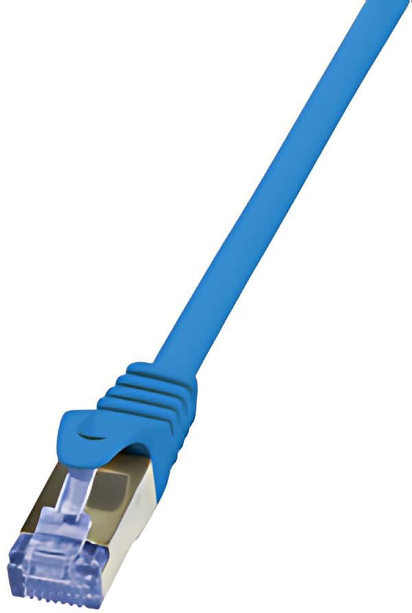 LogiLink Câble patch, Cat. 6A, S/FTP, 7,5 m, bleu