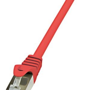 LogiLink Câble Patch, Cat. 5e, F/UTP, 1 m, rouge, gaine en