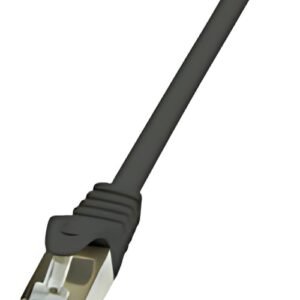 LogiLink Câble Patch, Cat. 5e, F/UTP, 3 m, noir, gaine en
