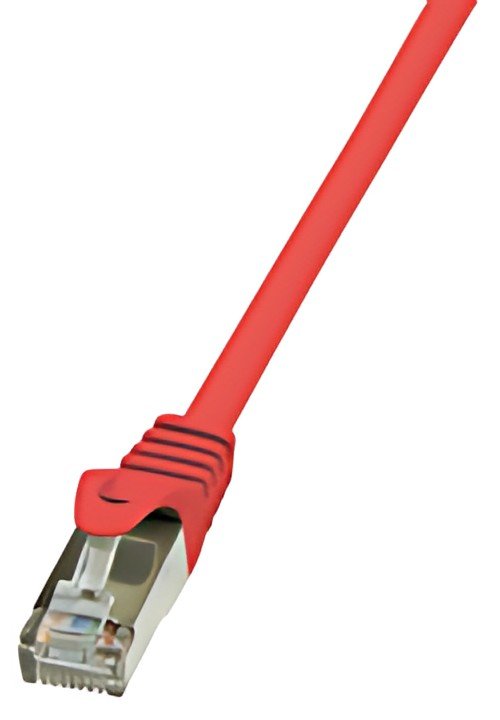 LogiLink Câble Patch, Cat. 5e, F/UTP, 5 m, rouge, gaine en