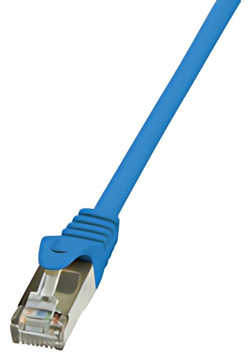 LogiLink Câble Patch, Cat. 5e, F/UTP, 5 m, bleu, gaine en