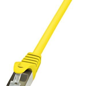 LogiLink Câble Patch, Cat. 5e, F/UTP, 7,5 m, jaune, gaine en