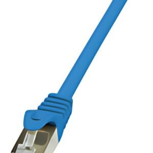 LogiLink Câble Patch, Cat. 5e, F/UTP, 10,0 m, bleu, gaine en