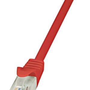 LogiLink Câble patch, Cat. 5e, U/UTP, 2,0 m, rouge, gaine en