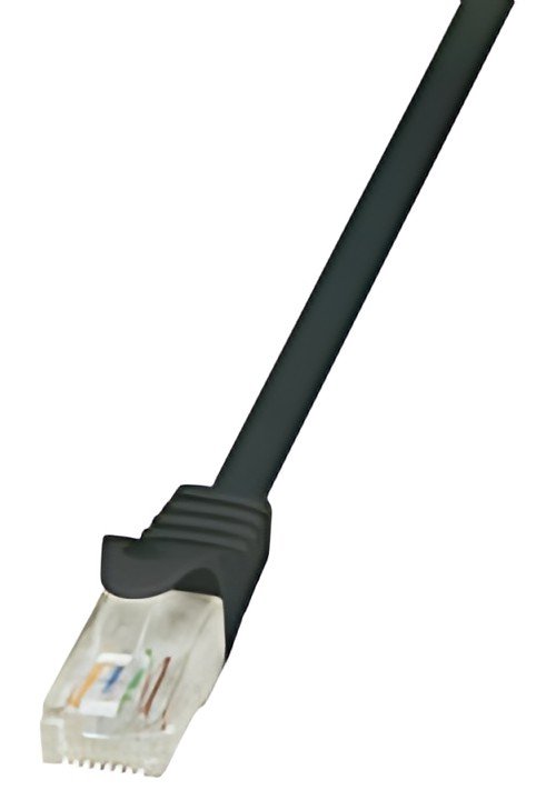 LogiLink Câble patch, Cat. 5e, U/UTP, 3,0 m, noir, gaine en