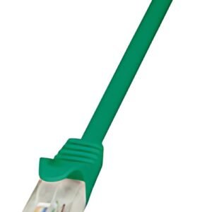 LogiLink Câble patch, Cat. 5e, U/UTP, 3,0 m, vert, gaine en