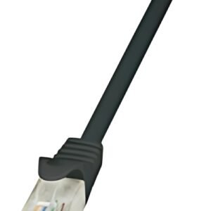 LogiLink Câble patch, Cat. 5e, U/UTP, 10,0 m, noir, gaine en