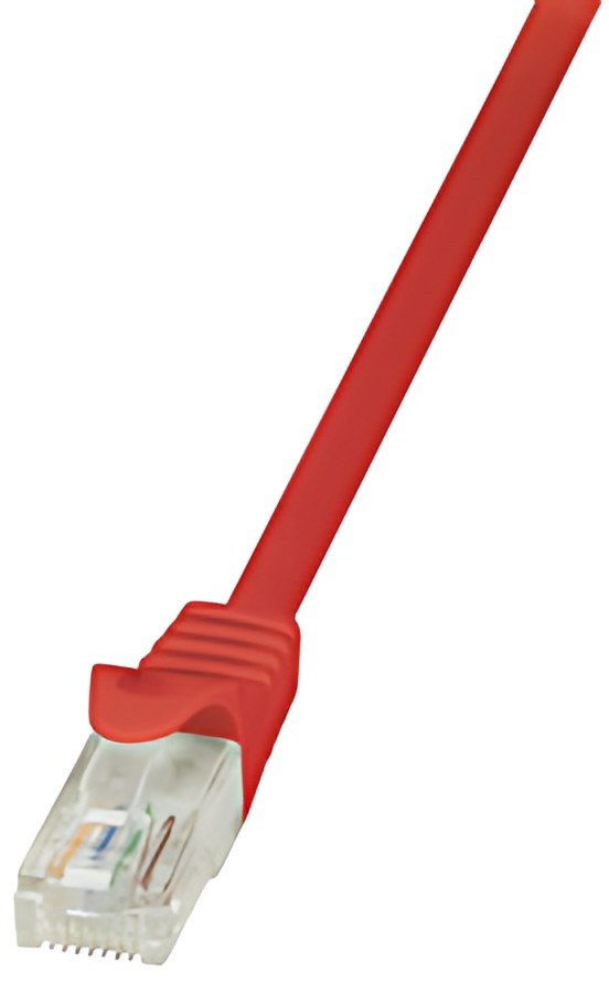 LogiLink Câble patch EconLine, Cat. 6, U/UTP, 1 m, rouge