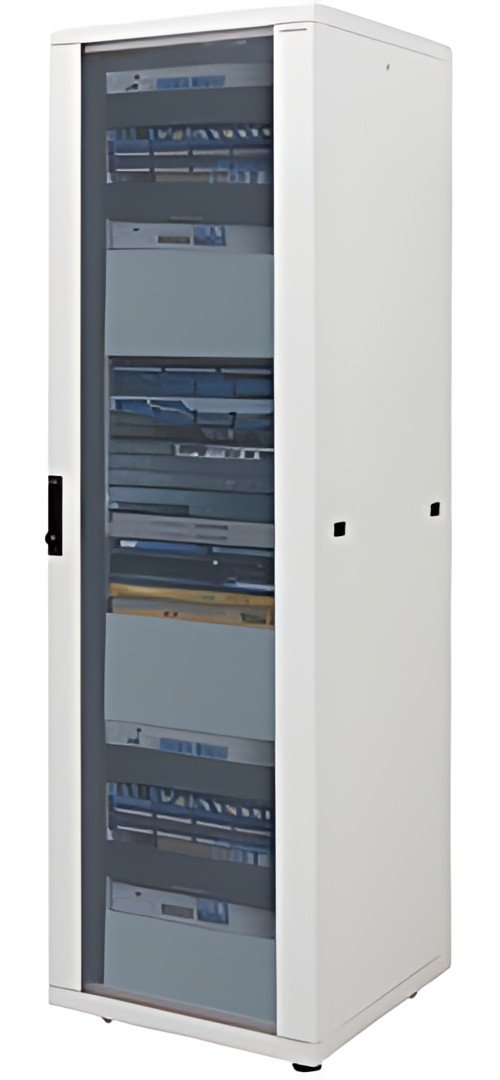 LogiLink Baie réseau 19", 42 U, gris clair (RAL 7035)