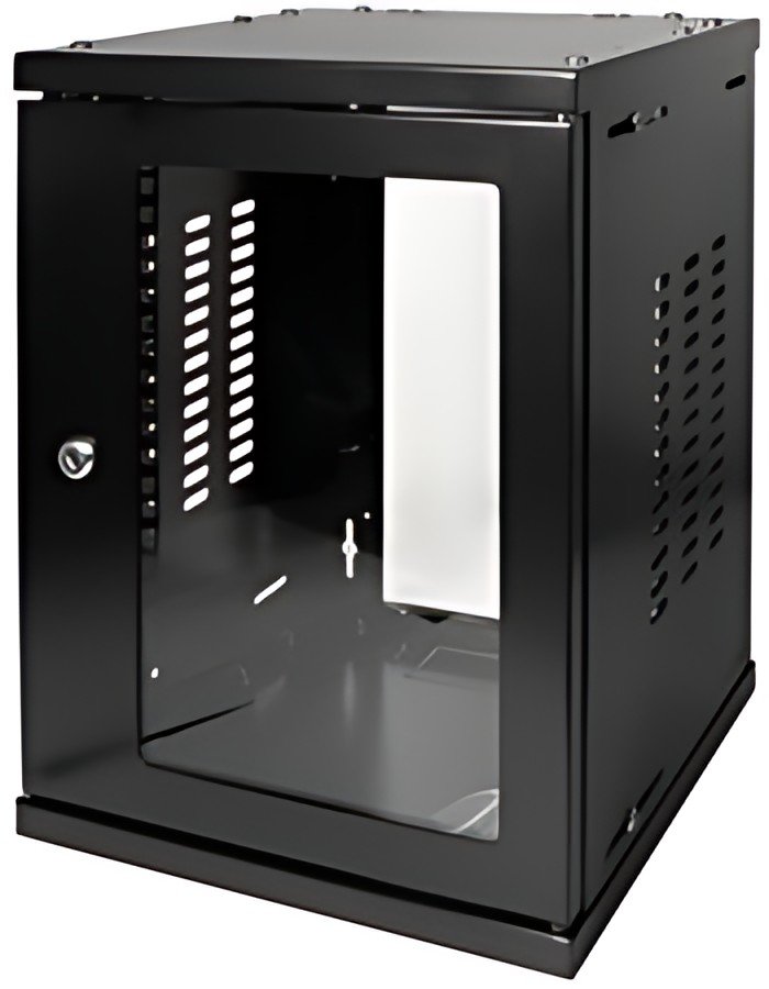 LogiLink Coffret mural 10" SoHo, monté, 8 U, noir