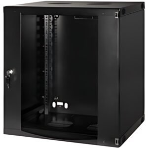 LogiLink Coffret mural 19", une pièce, 6 U, noir-gris