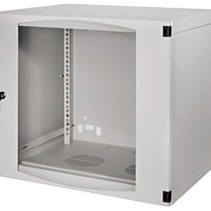 LogiLink Coffret mural, une pièce, 9 U, gris clair