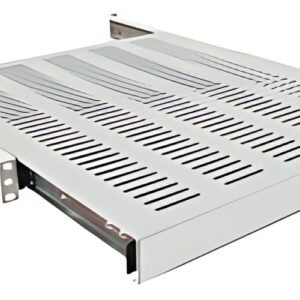 LogiLink Etagère 19", 1 U, téléscopique, (P)400 mm, gris