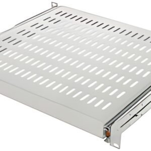 LogiLink Etagère 19", 1 U, téléscopique, (P)600 mm, gris
