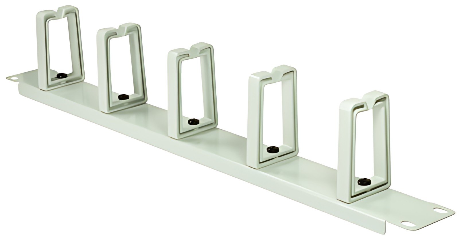 LogiLink Panneau de gestion de câbles 19", 1 U, 5 anneaux en