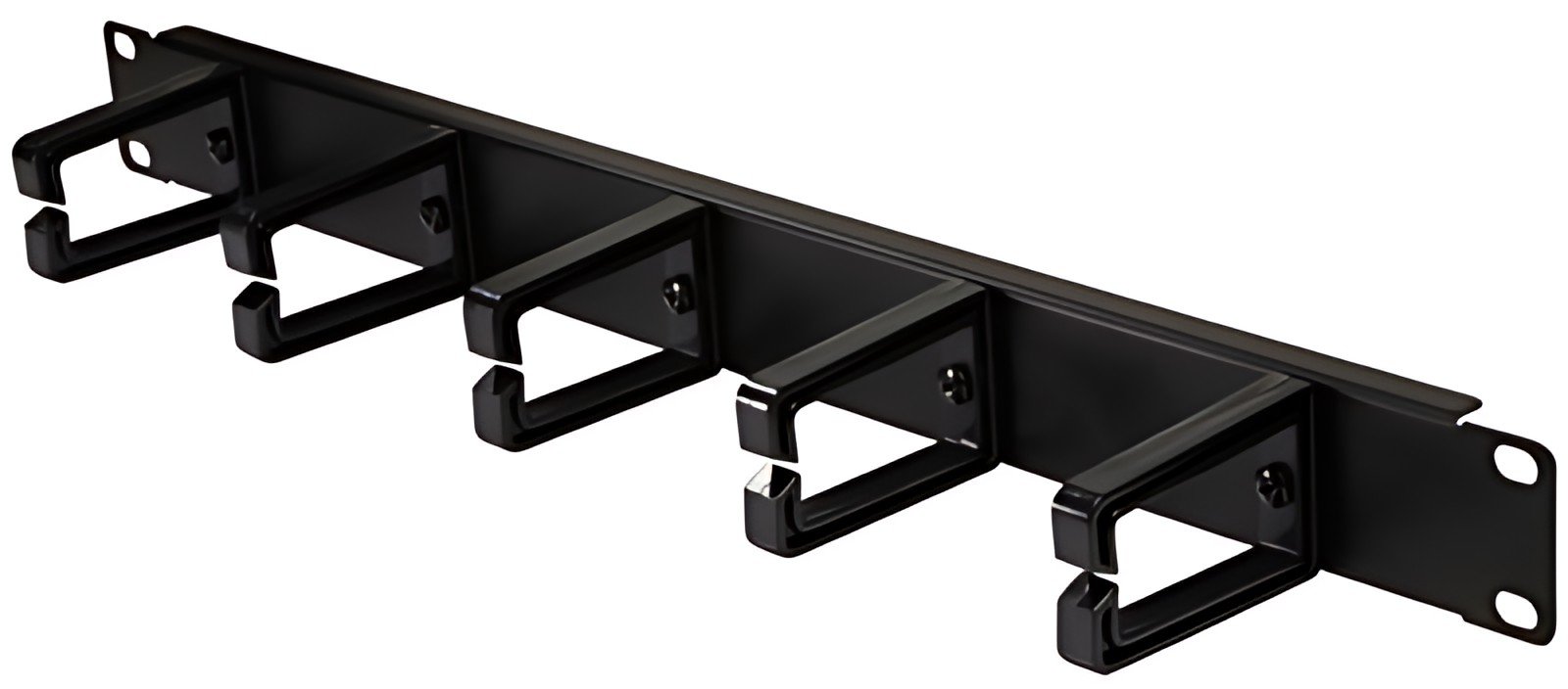 LogiLink Panneau de gestion de câbles 19", 1 U, 5 anneaux en