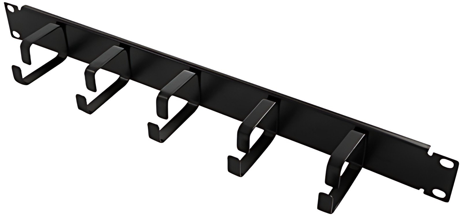 LogiLink Panneau de gestion de câbles 19", 1 U, 5 anneaux en