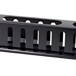 LogiLink Panneau guide-câbles 19", un côté, 1 U, noir