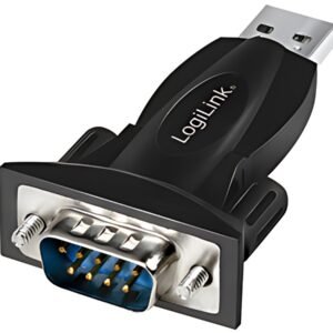 LogiLink Adaptateur USB 2.0 - RS232, noir