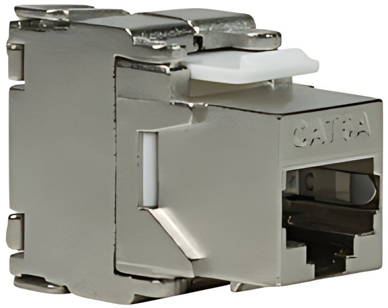 LogiLink Module keystone Cat.6A, classe EA, blindé, gris