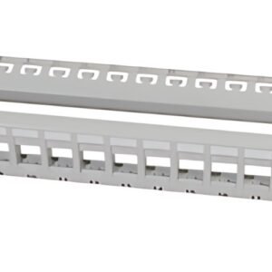LogiLink Panneau de brassage keystone 19", non blindé, gris