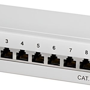 LogiLink Panneau de brassage de bureau, Cat.6A, 8 ports,