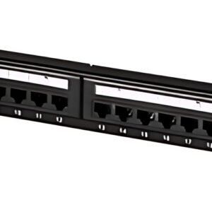 LogiLink Panneau de brassage 19" Cat.6, 24 ports, noir, 1 U
