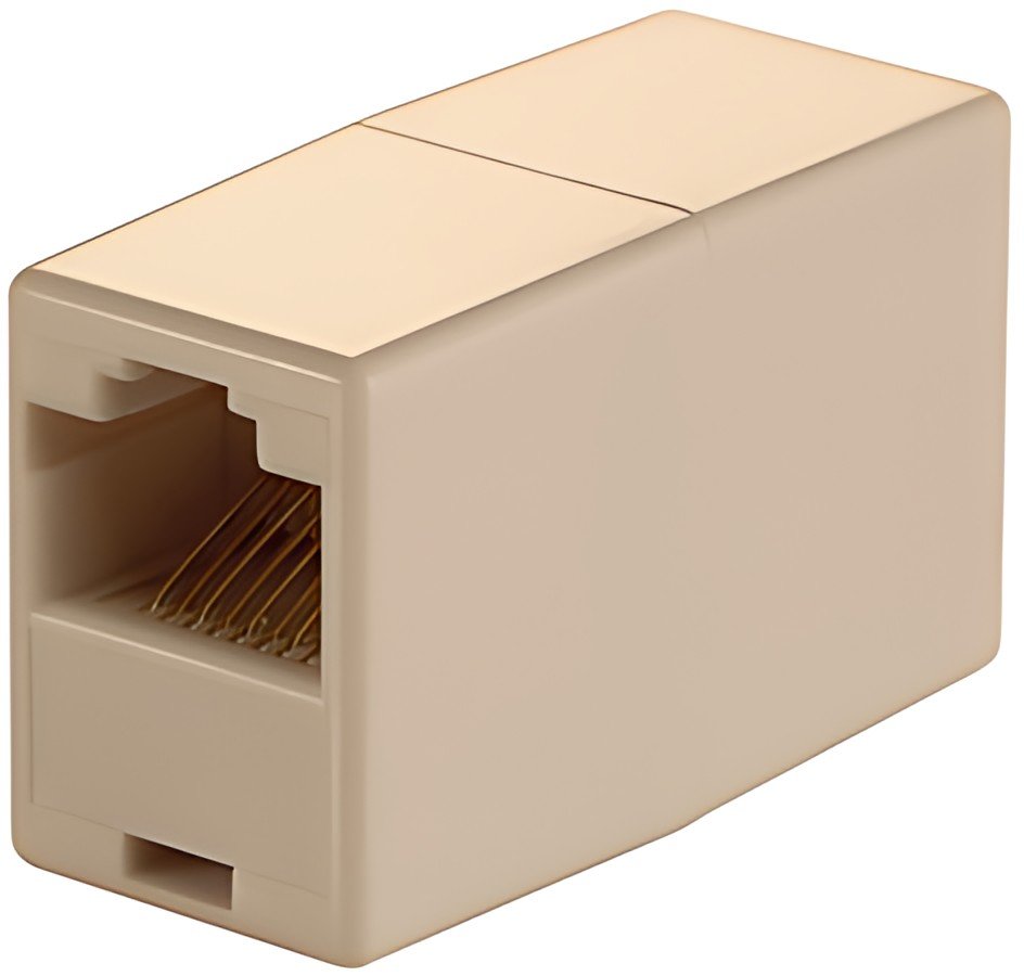 LogiLink Adaptateur Modular-In-Line RJ45, couleur: beige